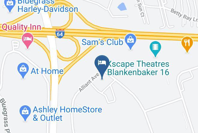 Hampton Inn & Suites Louisville East Map