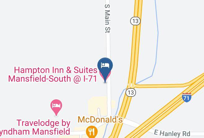 Hampton Inn & Suites Mansfield South I 71 Map