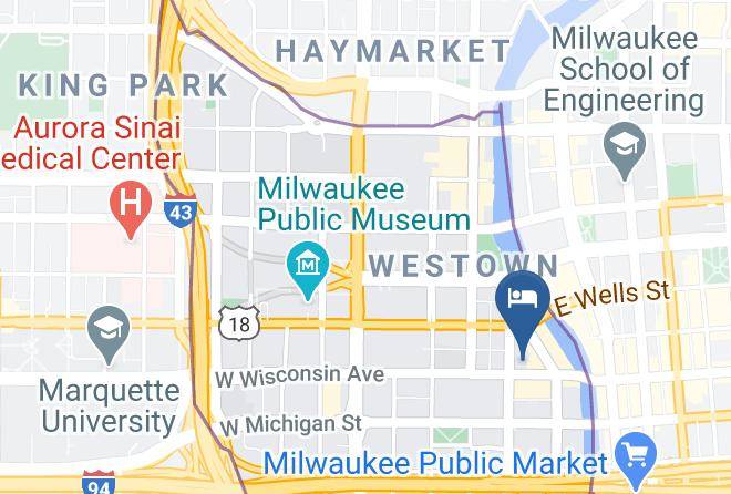 Milwaukee - Hampton Inn & Suites Milwaukee Downtown Maps