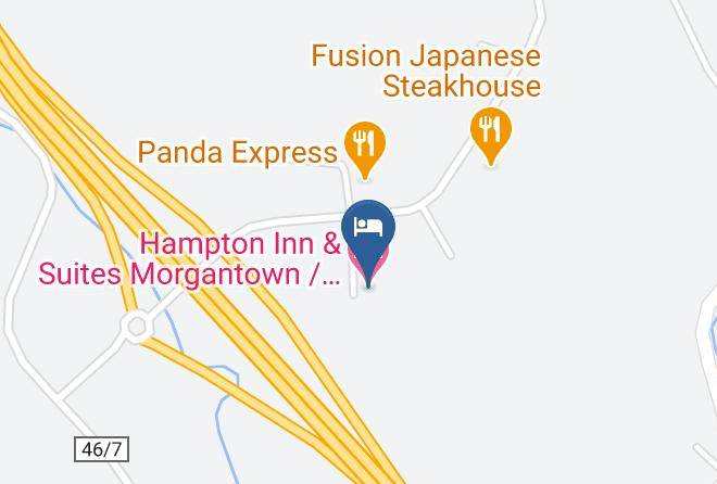 Hampton Inn & Suites Morgantown University Town Centre Map