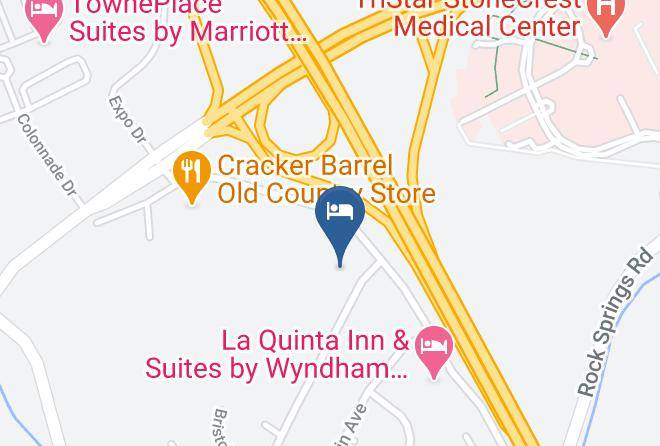 Hampton Inn & Suites Nashville Smyrna Map