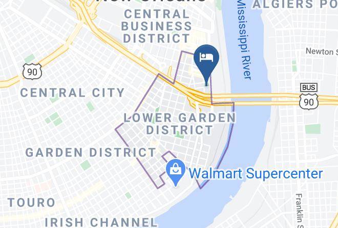 Hampton Inn & Suites New Orleans Convention Center Map