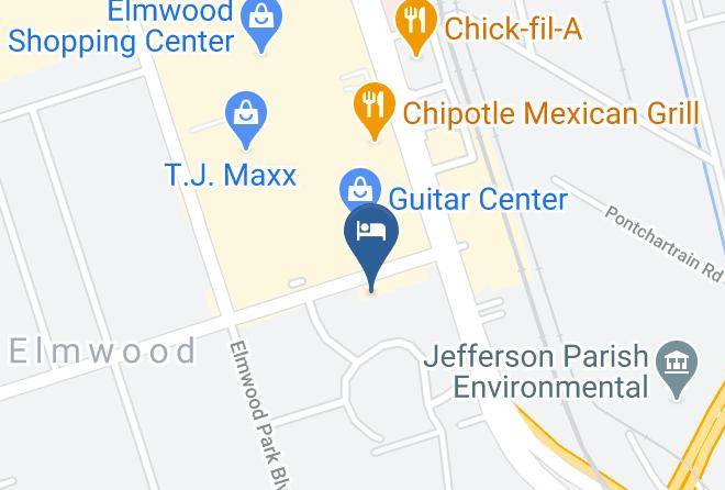 Jefferson Par - Hampton Inn & Suites New Orleans Elmwood Clearview Parkway Area Maps