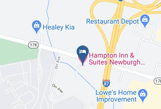 Hampton Inn & Suites Newburgh Stewart Airport Map