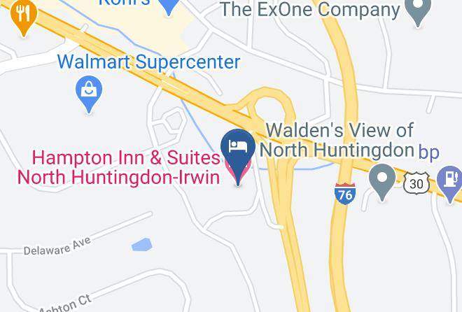 Westmoreland - Hampton Inn & Suites North Huntingdon Irwin Maps