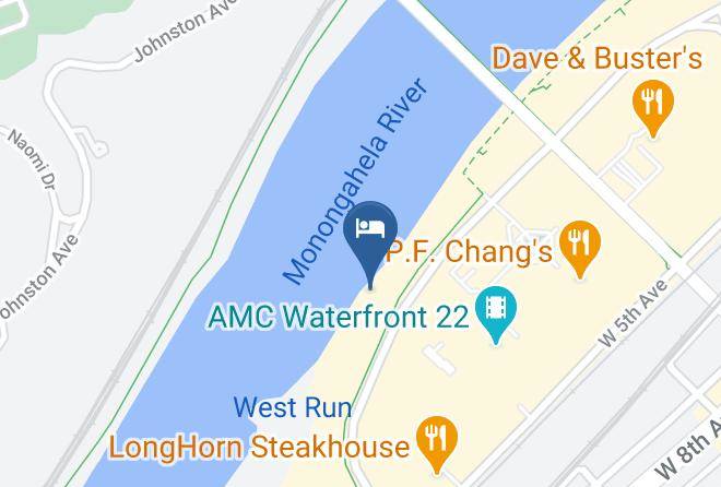 Hampton Inn & Suites Pittsburgh Waterfront West Homestead Map