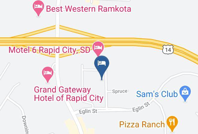 Pennington - Hampton Inn Rapid City Maps