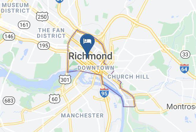 Richmond City - Hampton Inn & Suites Richmond Downtown Maps