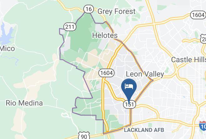 Bexar - Hampton Inn & Suites San Antonio Lackland Afb Seaworld Maps