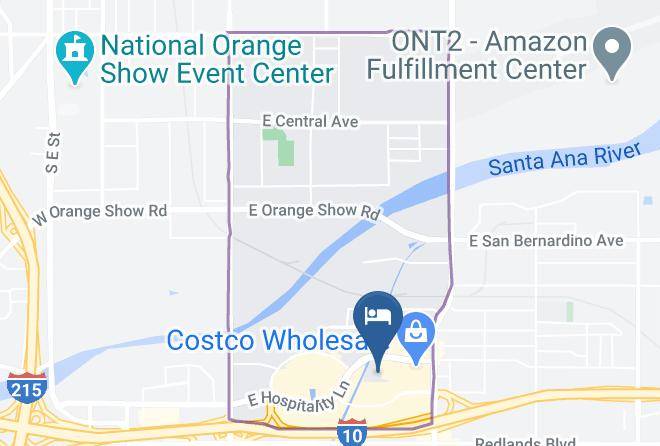 Hampton Inn & Suites San Bernardino Map