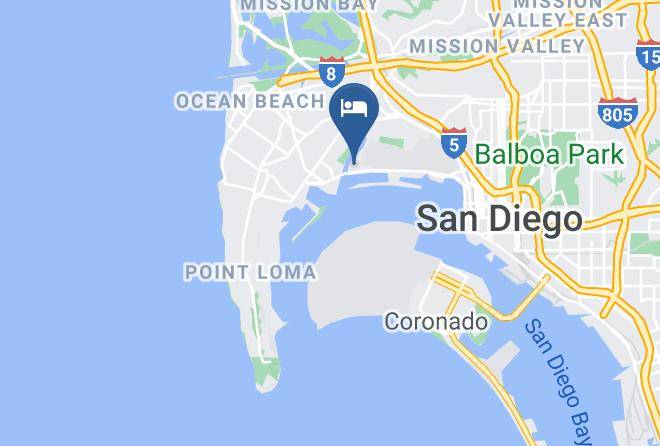 Hampton Inn & Suites San Diego Airport Liberty Station Map