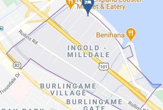 Hampton Inn & Suites San Francisco Burlingame Airport South Map