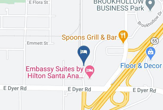 Orange - Hampton Inn & Suites Santa Ana Orange County Airport Maps