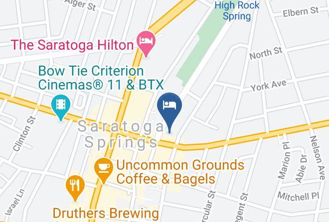 Hampton Inn & Suites Saratoga Springs Downtown Map