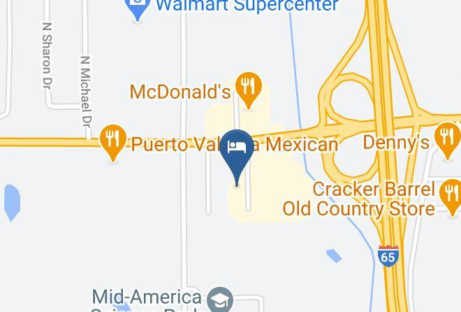 Hampton Inn & Suites Scottsburg Map