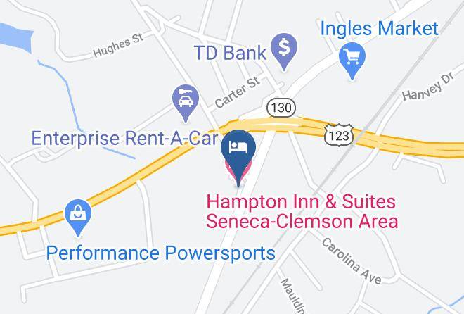 Oconee - Hampton Inn & Suites Seneca Clemson Area Maps