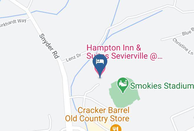 Sevier - Hampton Inn & Suites Sevierville Stadium Drive Maps
