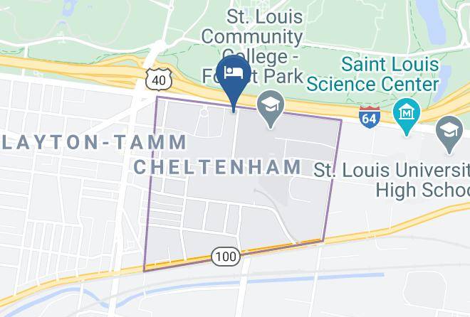 St Louis City - Hampton Inn & Suites St Louis At Forest Park Maps