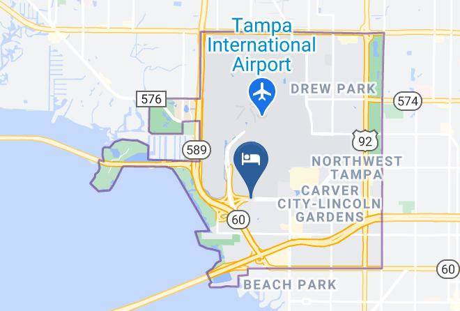 Hillsborough - Hampton Inn & Suites Tampa Airport Avion Park Westshore Maps
