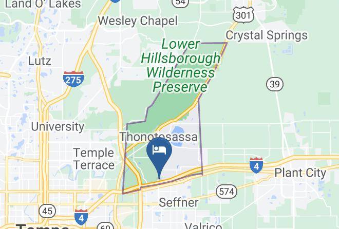 Hillsborough - Hampton Inn & Suites Tampa East Casino Area Maps
