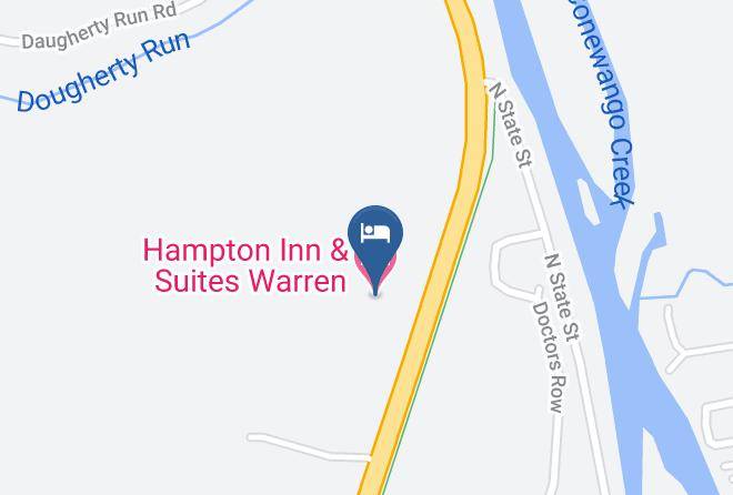 Hampton Inn & Suites Warren Map