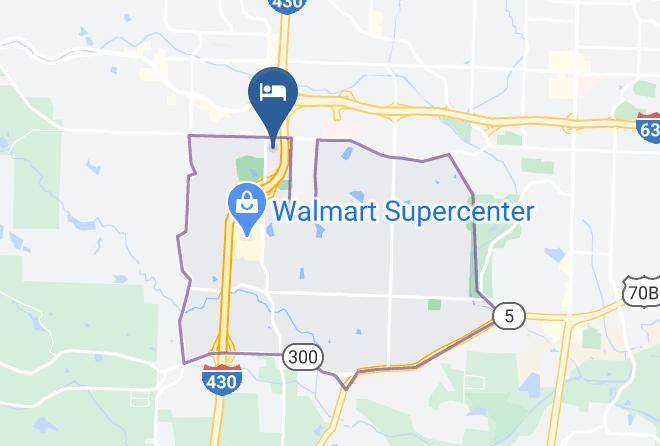 Hampton Inn & Suites West Little Rock Map
