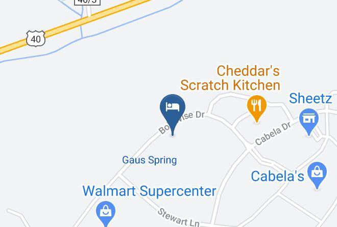 Hampton Inn & Suites Wheeling The Highlands Map