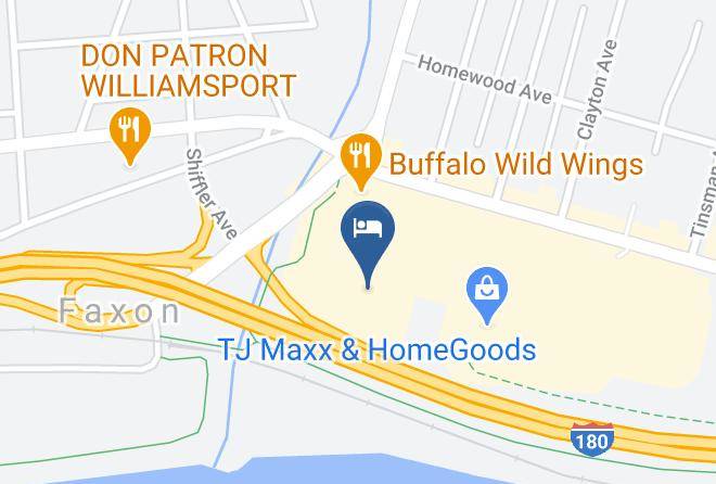 Lycoming - Hampton Inn & Suites Williamsport Faxon Exit Maps