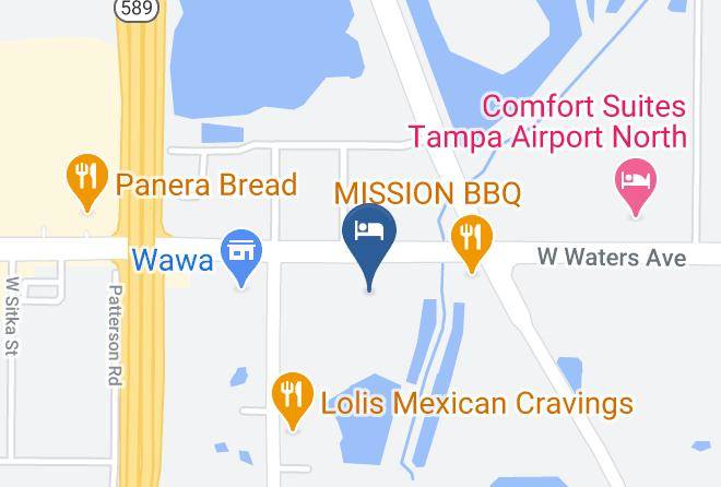 Hillsborough - Hampton Inn Tampa Veterans Expwy Maps