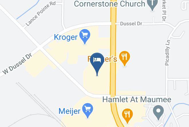 Hampton Inn Toledo South Maumee Map