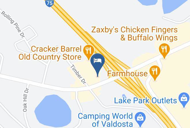 Lowndes - Hampton Inn Valdosta Lake Park Area Maps