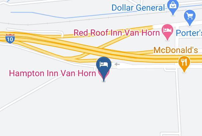 Hampton Inn Van Horn Map
