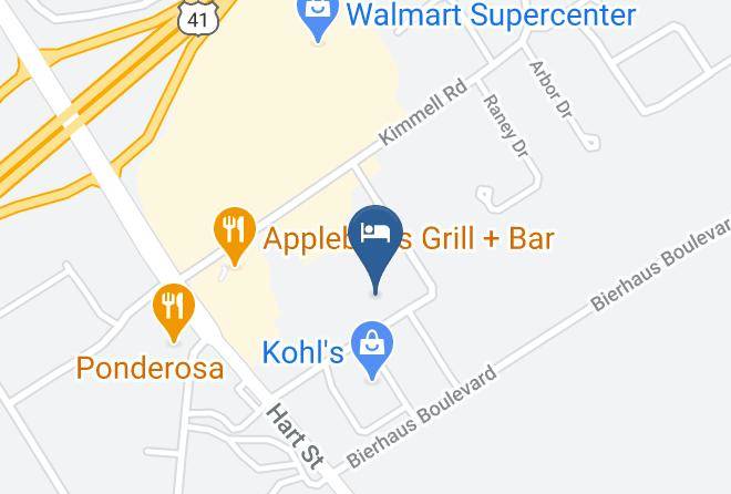 Hampton Inn Vincennes Map