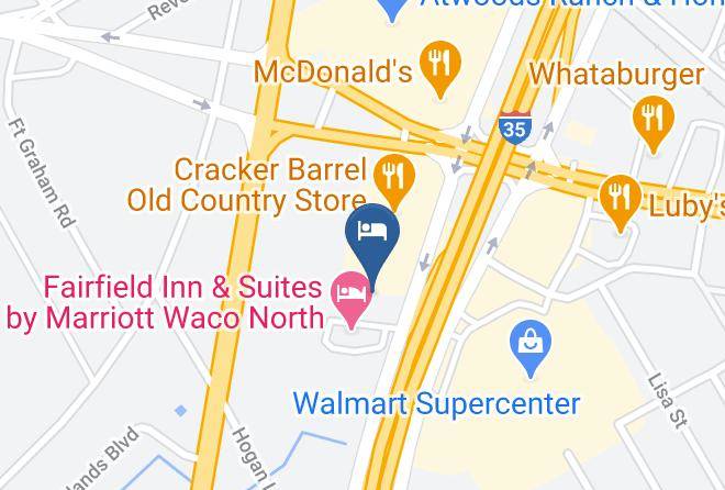 Hampton Inn Waco Map