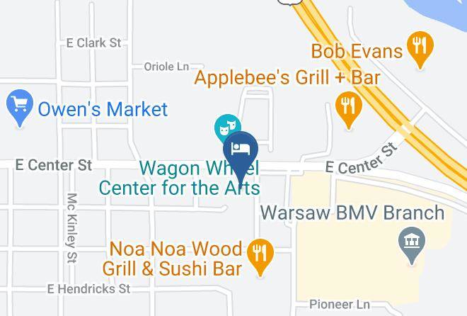 Hampton Inn Warsaw Map