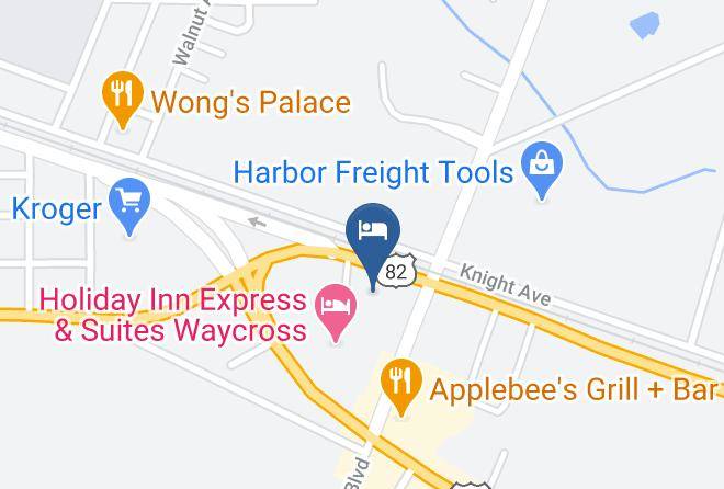 Hampton Inn Waycross Map