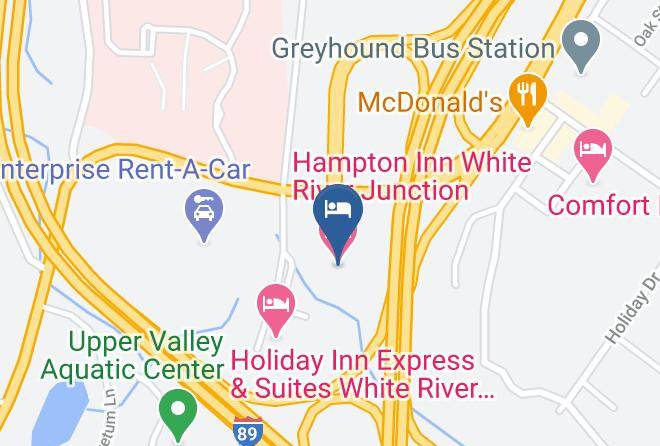Hampton Inn White River Junction Map