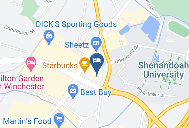 Winchester City - Hampton Inn Winchester University Mall Area Maps