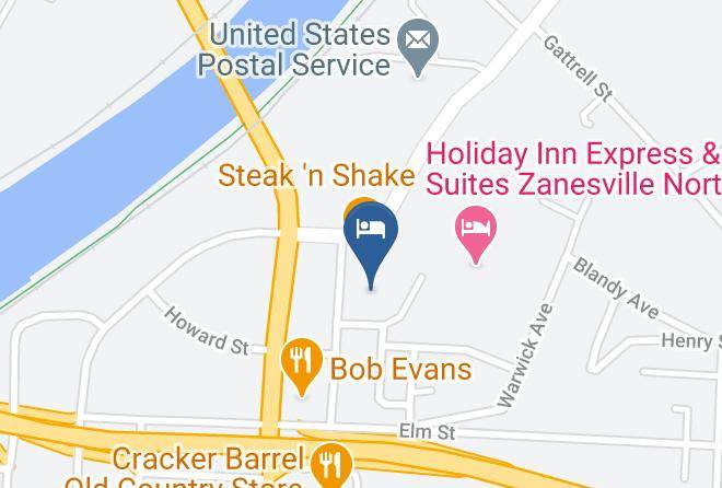 Muskingum - Hampton Inn Zanesville Maps