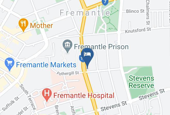 Hamptons Inn Fremantle Map