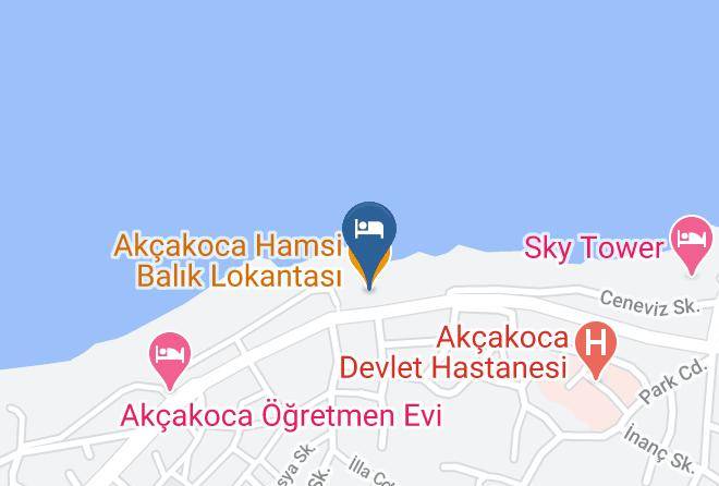 Akcakoca - Hamsi Butik Otel Maps