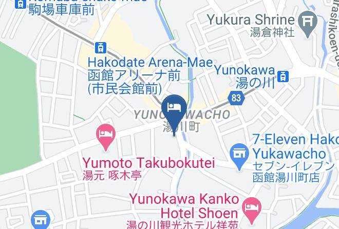 Hakodate City - Hanabishi Hotel Maps