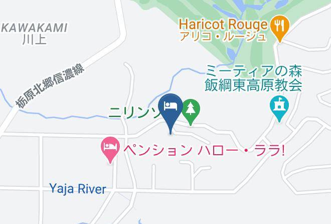 Iizuna Townkamiminochi District - Hanaguruma Lodge Maps