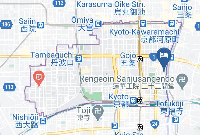 Kyoto City Shimogyo Ward - Hanakago Kyoto Maps