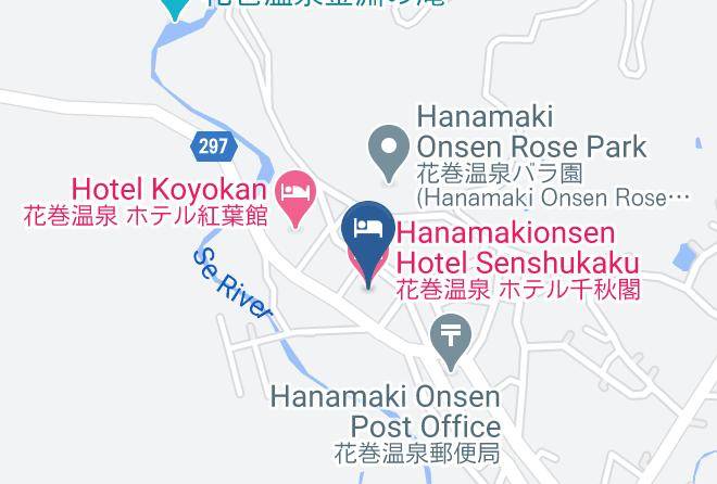 Hanamaki City - Hanamakionsen Hotel Senshukaku Maps