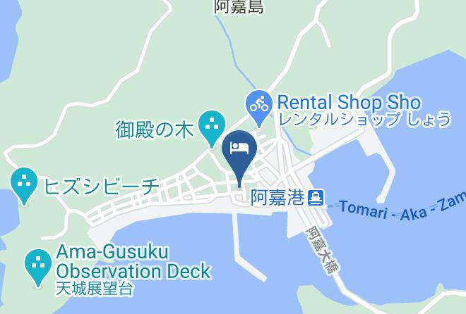 Zamami Vil Shimajiri District - Hanamuro Inn Aka Island Maps