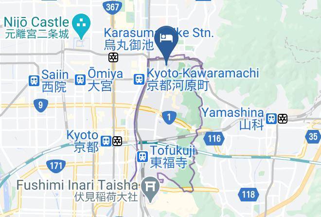 Kyoto City Higashiyama Ward - Hanare Kyoto Maps