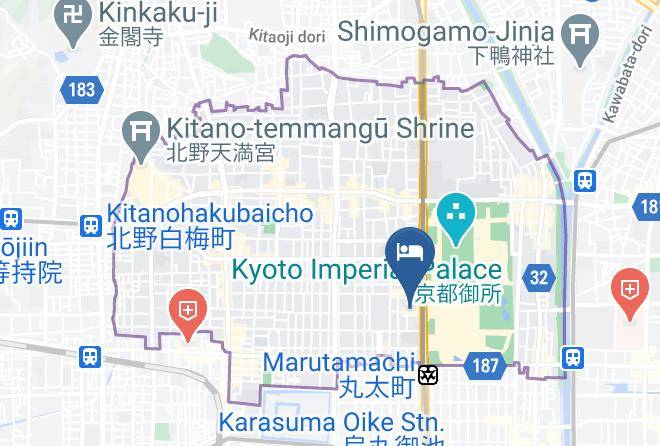 Kyoto City Kamigyo Ward - Hanare Kyoto Maps