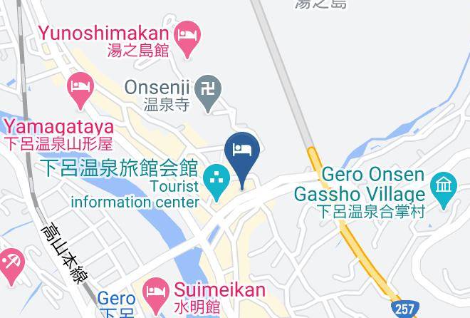 Gero City - Gero Royal Hotel Miyabitei Maps