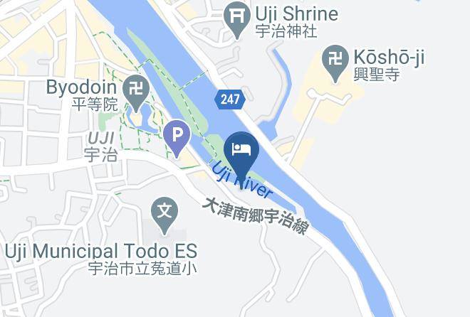 Uji City - Hanayashiki Ukifune En Maps